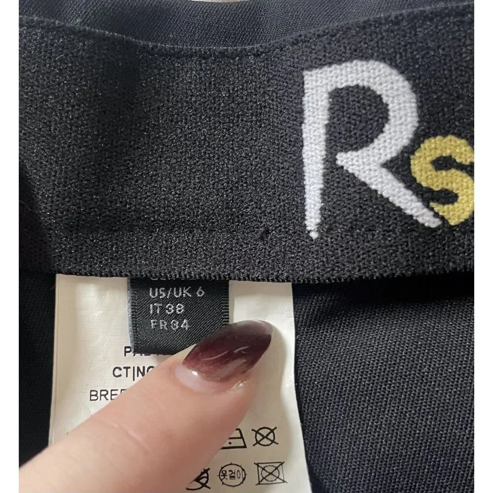 Cavalleria Toscana Revolution Breeches IT 38 US 6 Black Knee Grip Riding Pants